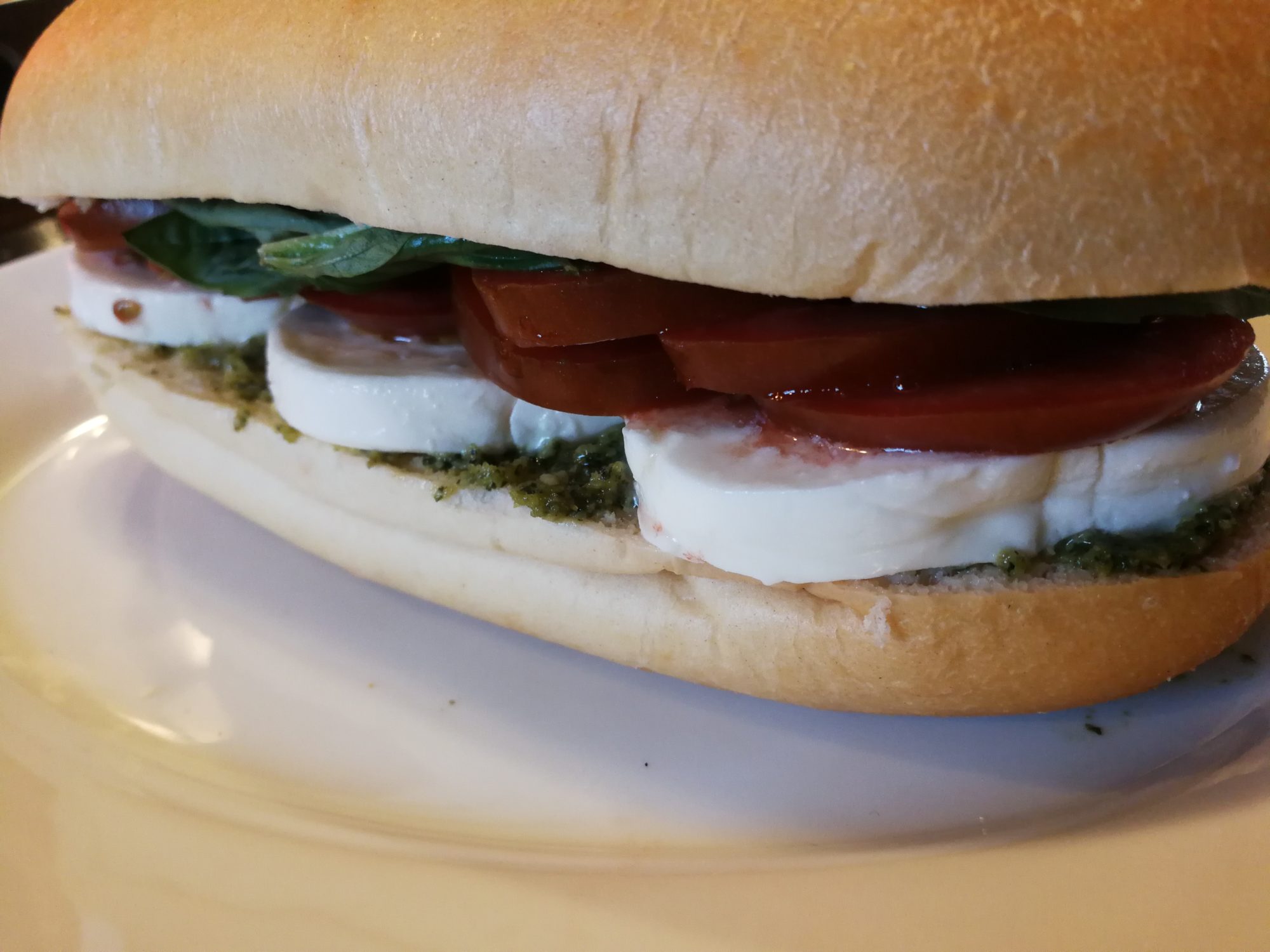 Caprese Tomato Mozzarella Basil Pesto Sandwich A Food Lover’s Delight
