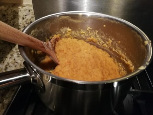 Cook red lentils