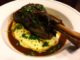 Braised Lamb Shank served over Mashed Potatoes with Red Wine Sauce