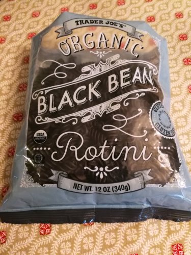 Trader Joe's gluten free organic black bean rotini