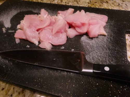 Chopped boneless chicken breast