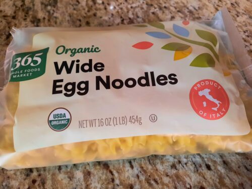 Whole Foods Market 365 brand organic egg noodles