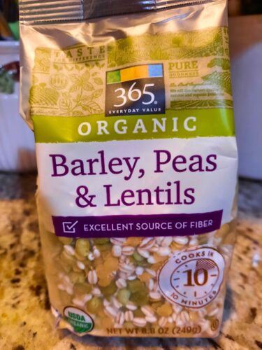 Whole Foods Market 365 brand Barley Peas and Lentils mix