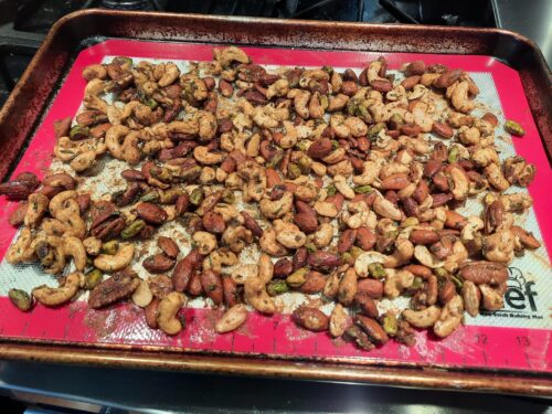 Savory Spiced Mixed Nuts done