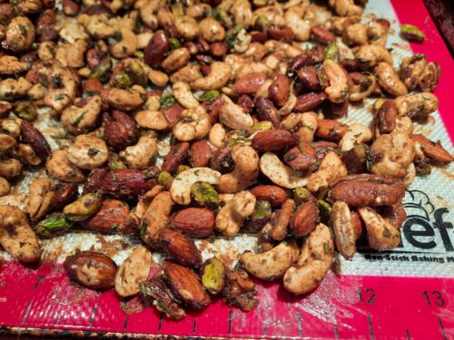 Baked Savory Spiced Mixed Nuts