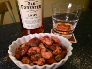 Savory Spiced Mixed Nuts served with Old Forester Bourbon